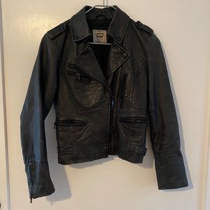 Levi’s Moto Cropped Leather Jacket